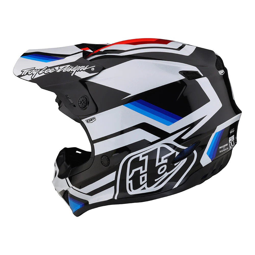 Мотошлем Troy Lee Designs GP Helmet Apex White/Blue Troy Lee Designs
