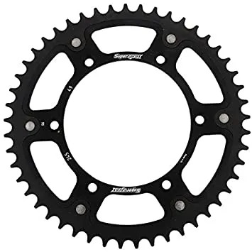 Звезда задняя SUPERSPROX Yamaha YZ/YZF (49) Black Сталь-Алюминий (RST-245:49-BLK) Supersprox