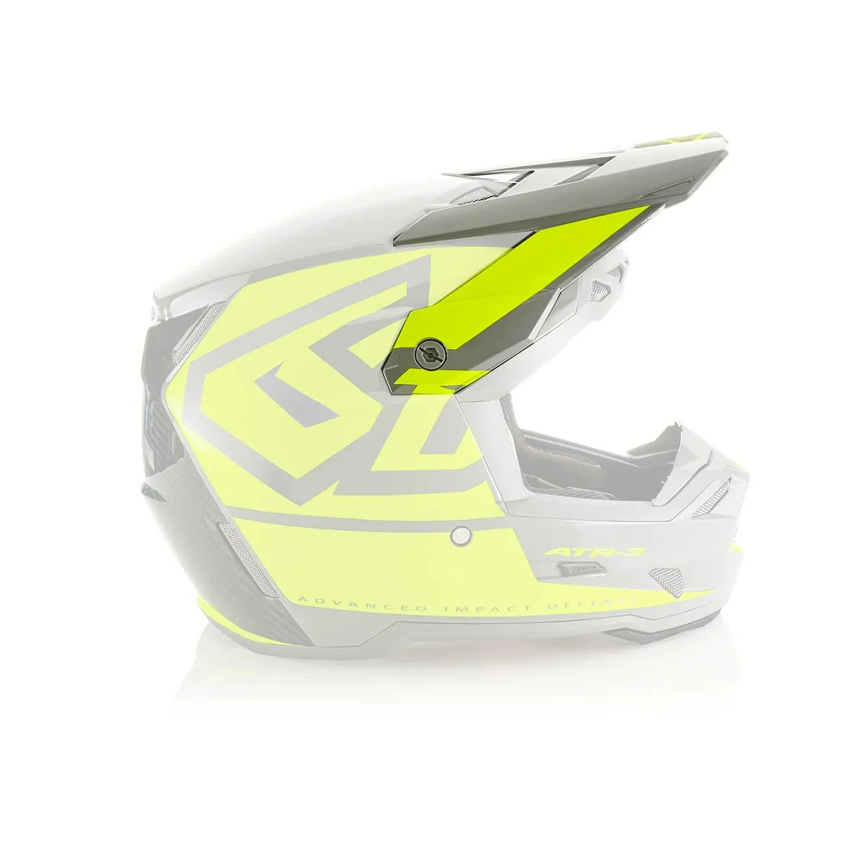 Козырек для мотошлема 6D ATR-3 Visor Hex Gloss Neon Yellow (72-8005) 6D