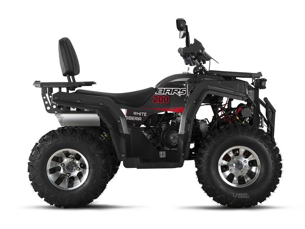 Бензиновый квадроцикл WHITE SIBERIA BARS 200CC PRO (черный)