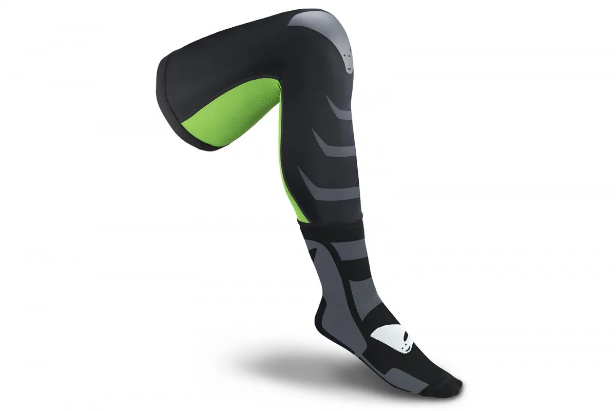Чулки-носки UFO LONG SOCKS Black/Green UFO PLAST
