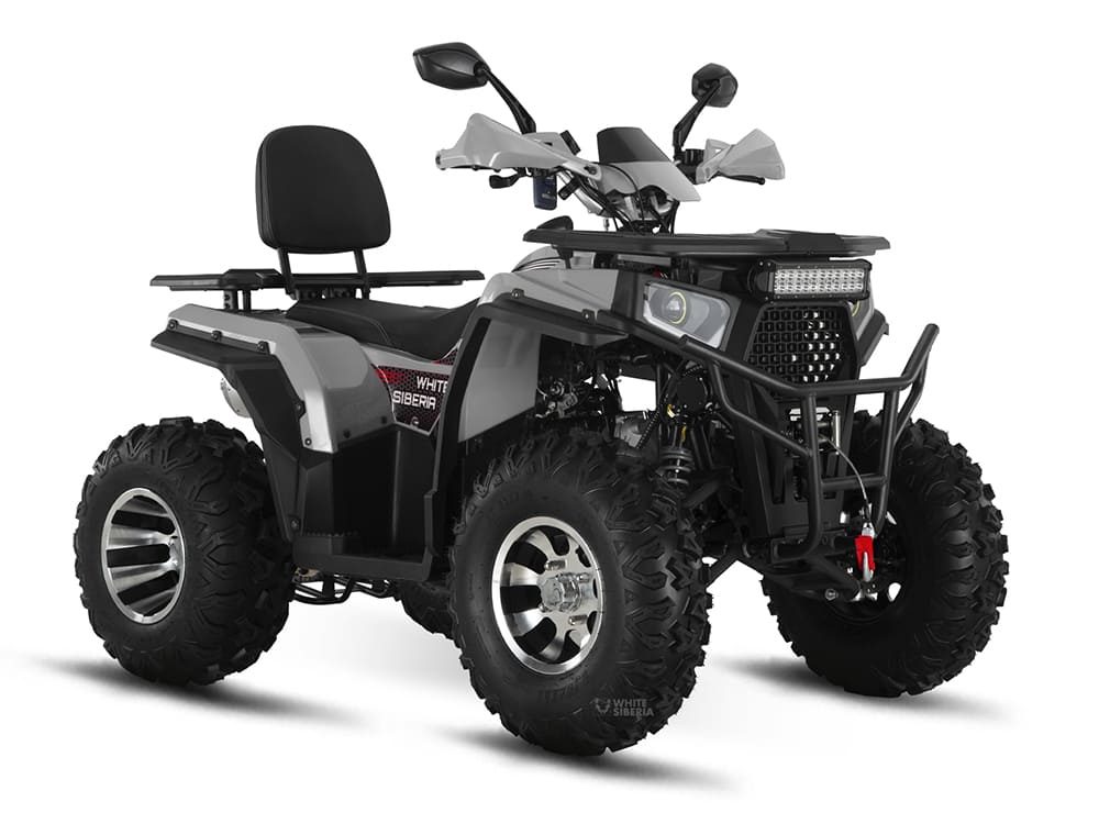 Бензиновый квадроцикл WHITE SIBERIA BARS 200CC PRO (серый)