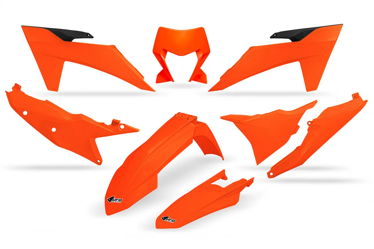 Набор пластика UFO для KTM EXC 150/250/300, EXC-F 250-500 (2024-2026), Neon Orange (KTKIT530@FFLU) UFO PLAST Набор пластика UFO для KTM EXC 150/250/300, EXC-F 250-500 (2024-2026), Neon Orange (KTKIT530@FFLU) UFO PLAST