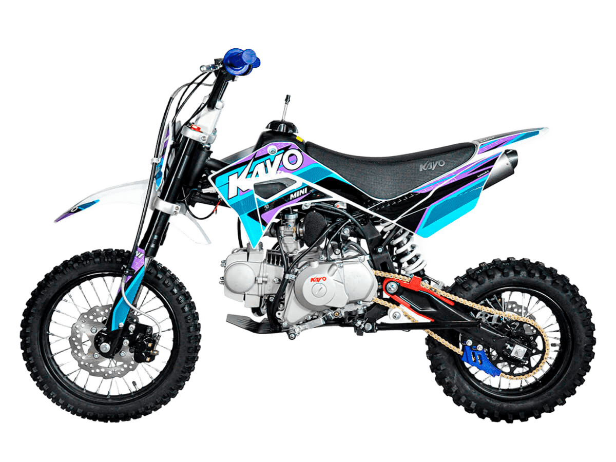 Питбайк KAYO MINI К125EM 14/12 механ. сцепл., эл. стартер (2024)