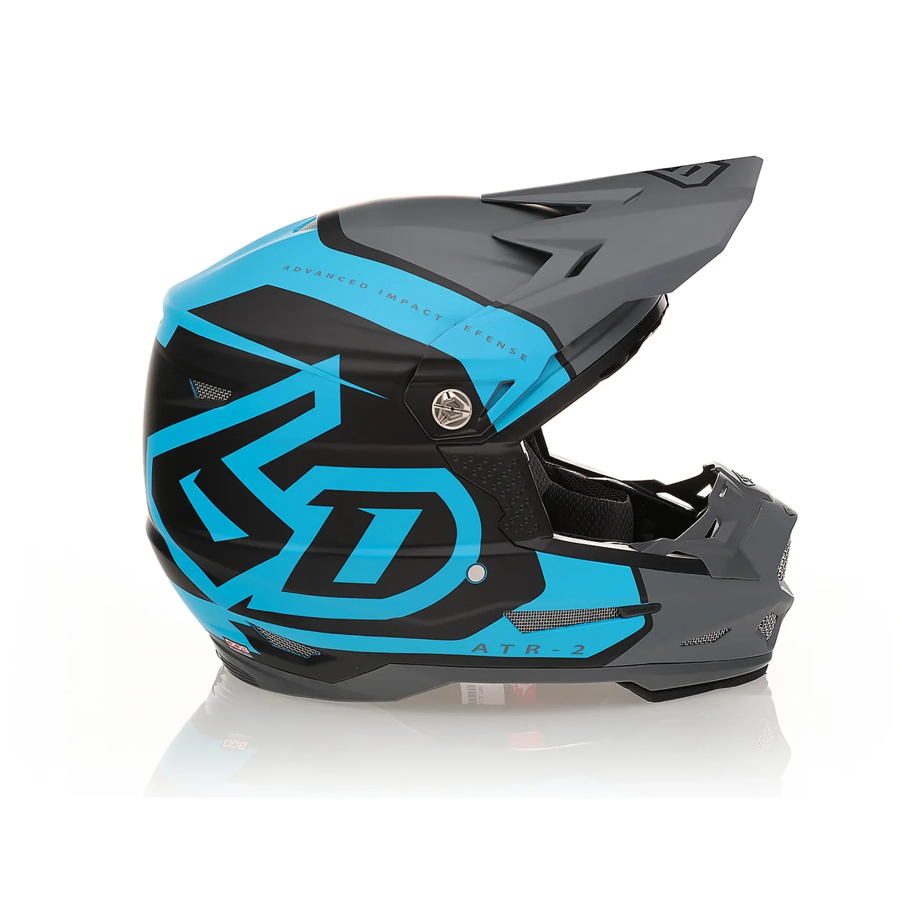 Мотошлем 6D ATR-2 Torque Cyan Grey Matte 6D Мотошлем 6D ATR-2 Torque Cyan Grey Matte 6D