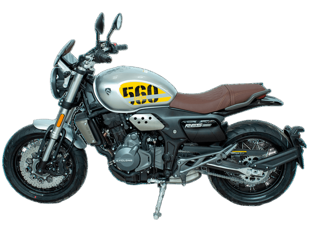Мотоцикл CYCLONE RE5 (SR600) серебристый 2024