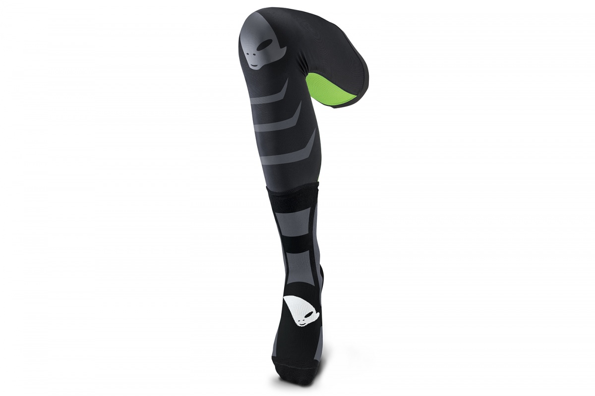 Чулки-носки UFO LONG SOCKS Black/Green UFO PLAST