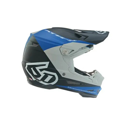 Мотошлем 6D ATR-2 Quadrant Blue Black Grey 6D Мотошлем 6D ATR-2 Quadrant Blue Black Grey 6D