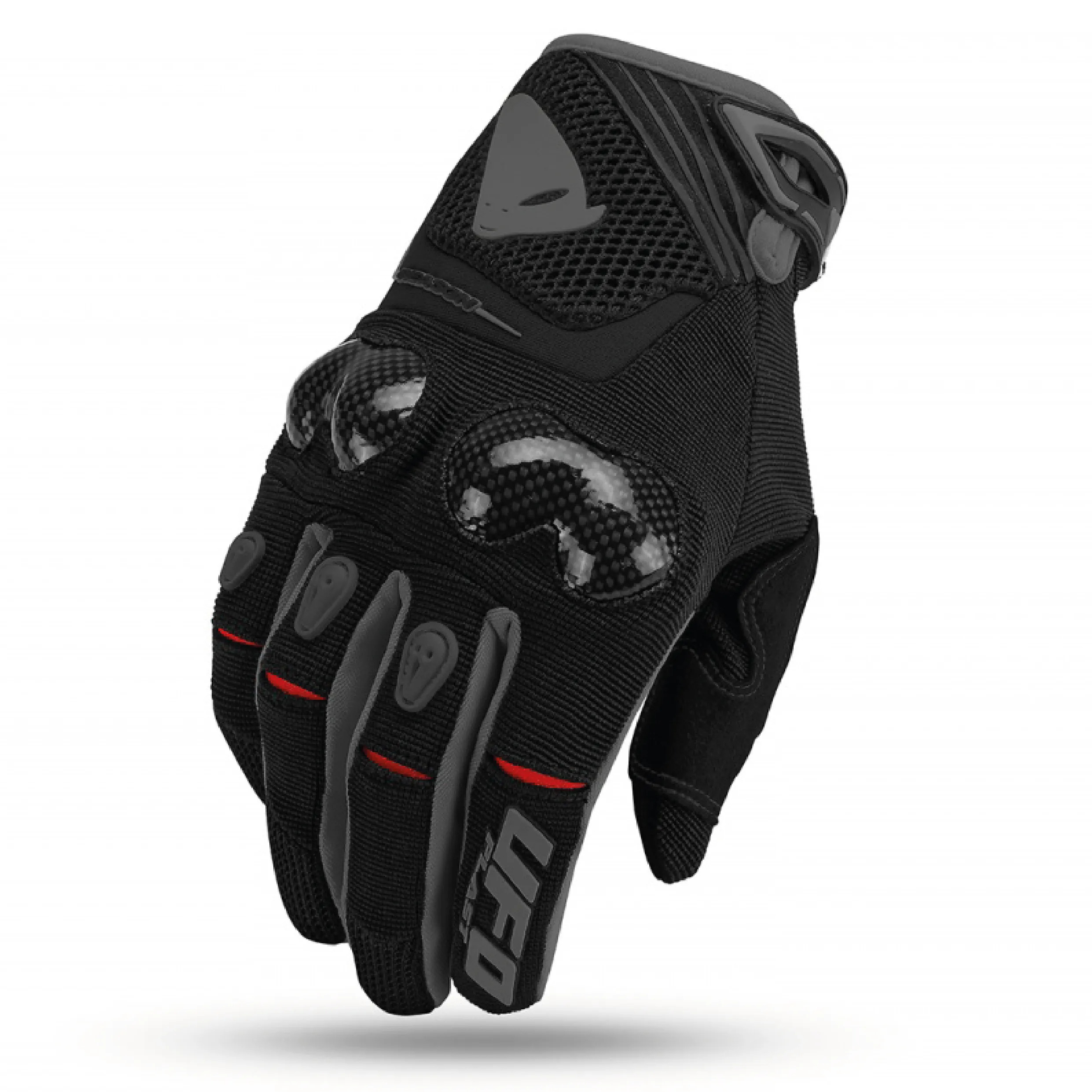 Мотоперчатки UFO CARBON GLOVE Black/Gray UFO PLAST Мотоперчатки UFO CARBON GLOVE Black/Gray UFO PLAST