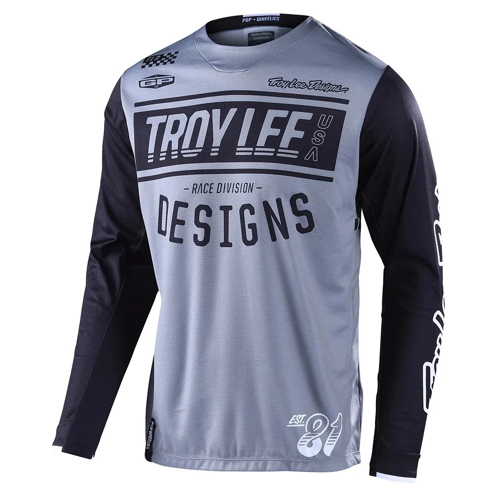 Мотоджерси Troy Lee Designs GP Jersey Race 81 Gray Troy Lee Designs