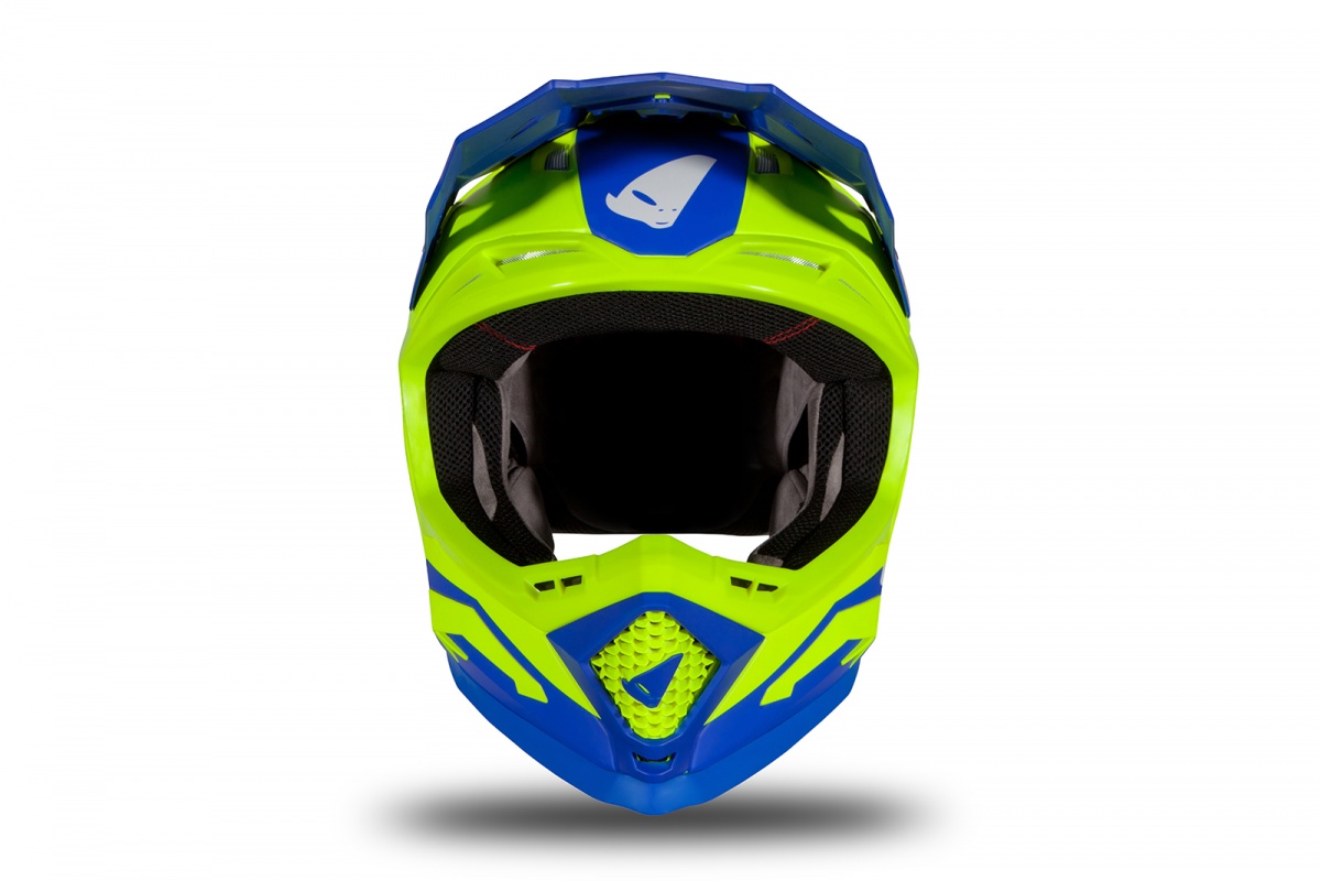 Мотошлем UFO HELMET ECHUS Blue/Neon Yellow Matt UFO PLAST