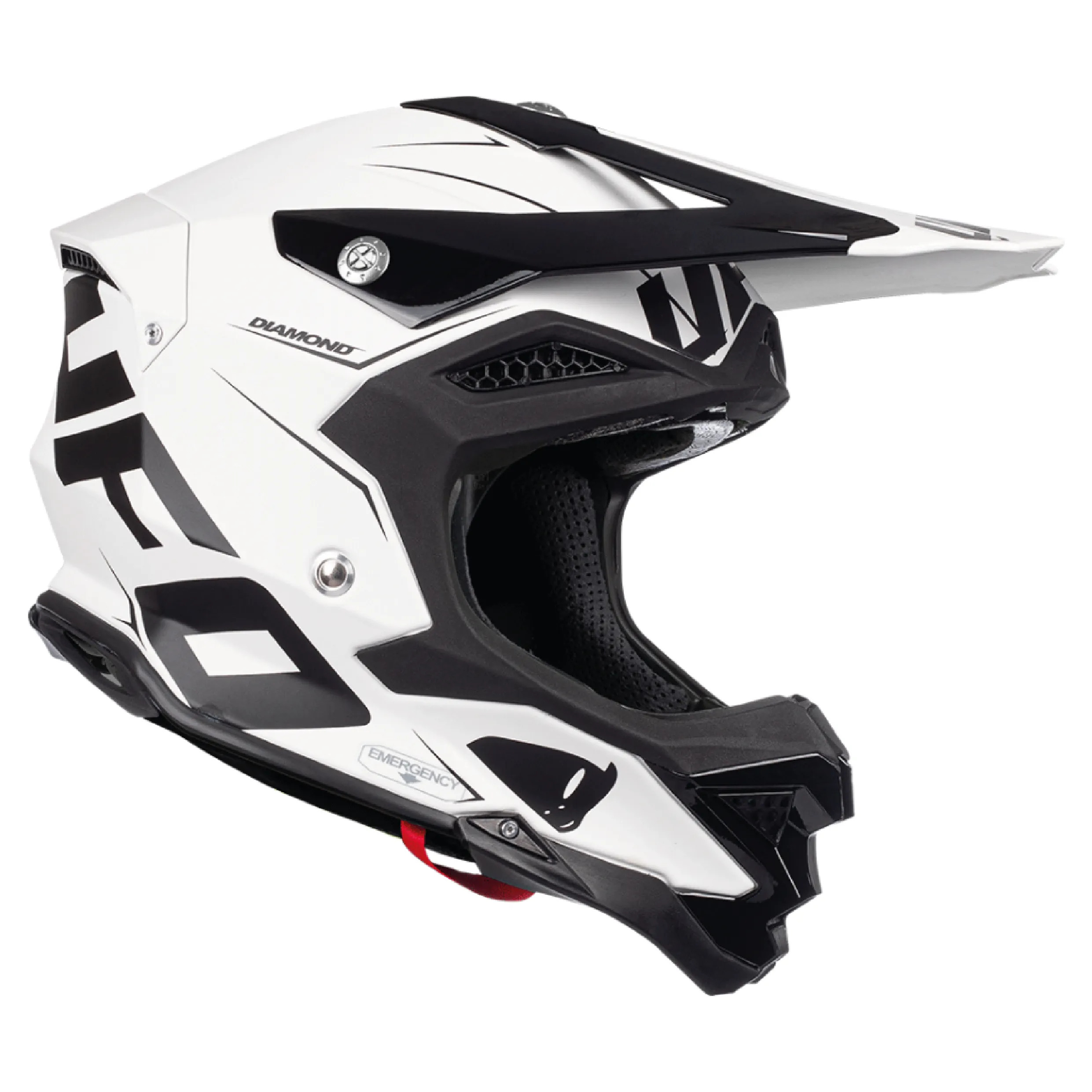 Мотошлем UFO HELMET DIAMOND Black/White UFO PLAST Мотошлем UFO HELMET DIAMOND Black/White UFO PLAST