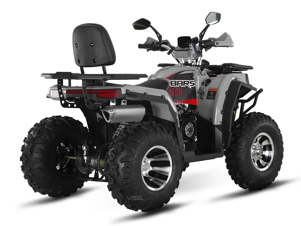 Бензиновый квадроцикл WHITE SIBERIA BARS 200CC PRO (серый)