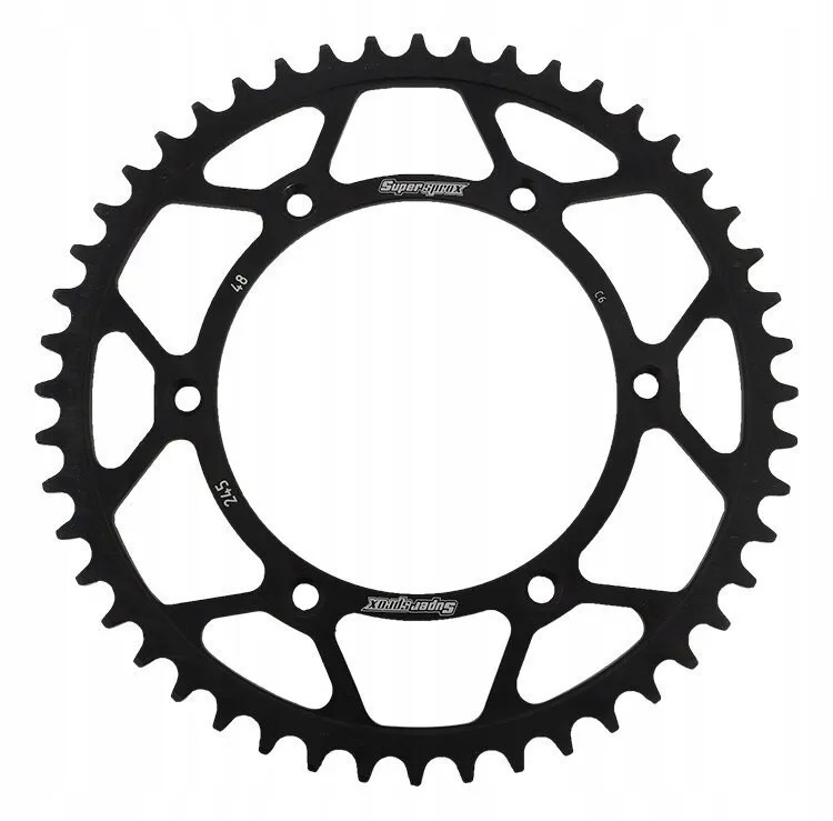 Звезда задняя SUPERSPROX Yamaha YZ/YZF (48) Black Сталь (RFE-245:48-BLK) Supersprox