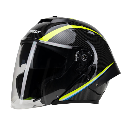 Шлем открытый EASY RIDER X-LINE CARBONIO GIALLO Шлем открытый EASY RIDER X-LINE CARBONIO GIALLO