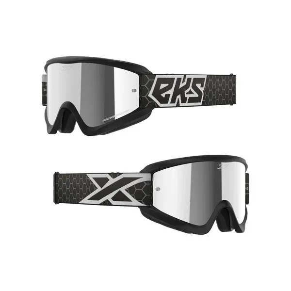 Очки EKS (X) BRAND GOX Flat Out Goggle Black/White - Silver Mirror Lens (067-60500) EKS BRAND Очки EKS (X) BRAND GOX Flat Out Goggle Black/White - Silver Mirror Lens (067-60500) EKS BRAND