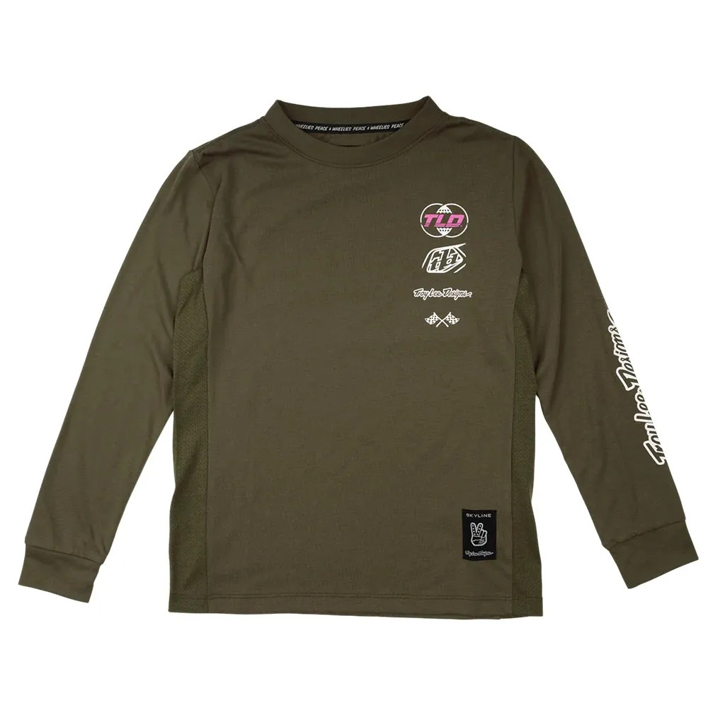 Велоджерси подростковая Troy Lee Designs Skyline Ride Tee LS Worldwide Caper Troy Lee Designs Велоджерси подростковая Troy Lee Designs Skyline Ride Tee LS Worldwide Caper Troy Lee Designs