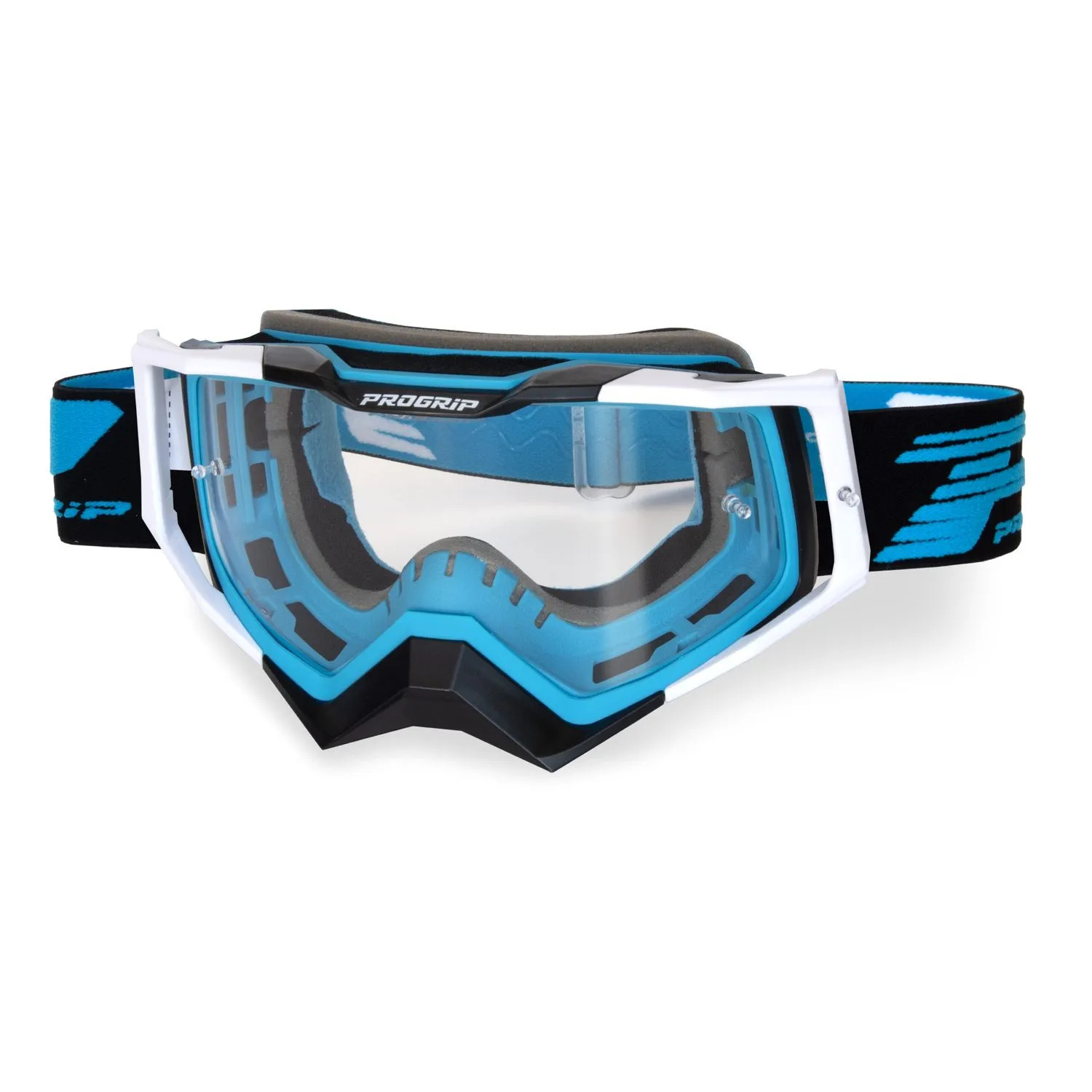 Очки PROGRIP 3309, TR Turquoise/Black/White - Clear Lens (3309-379-TR) PROGRIP