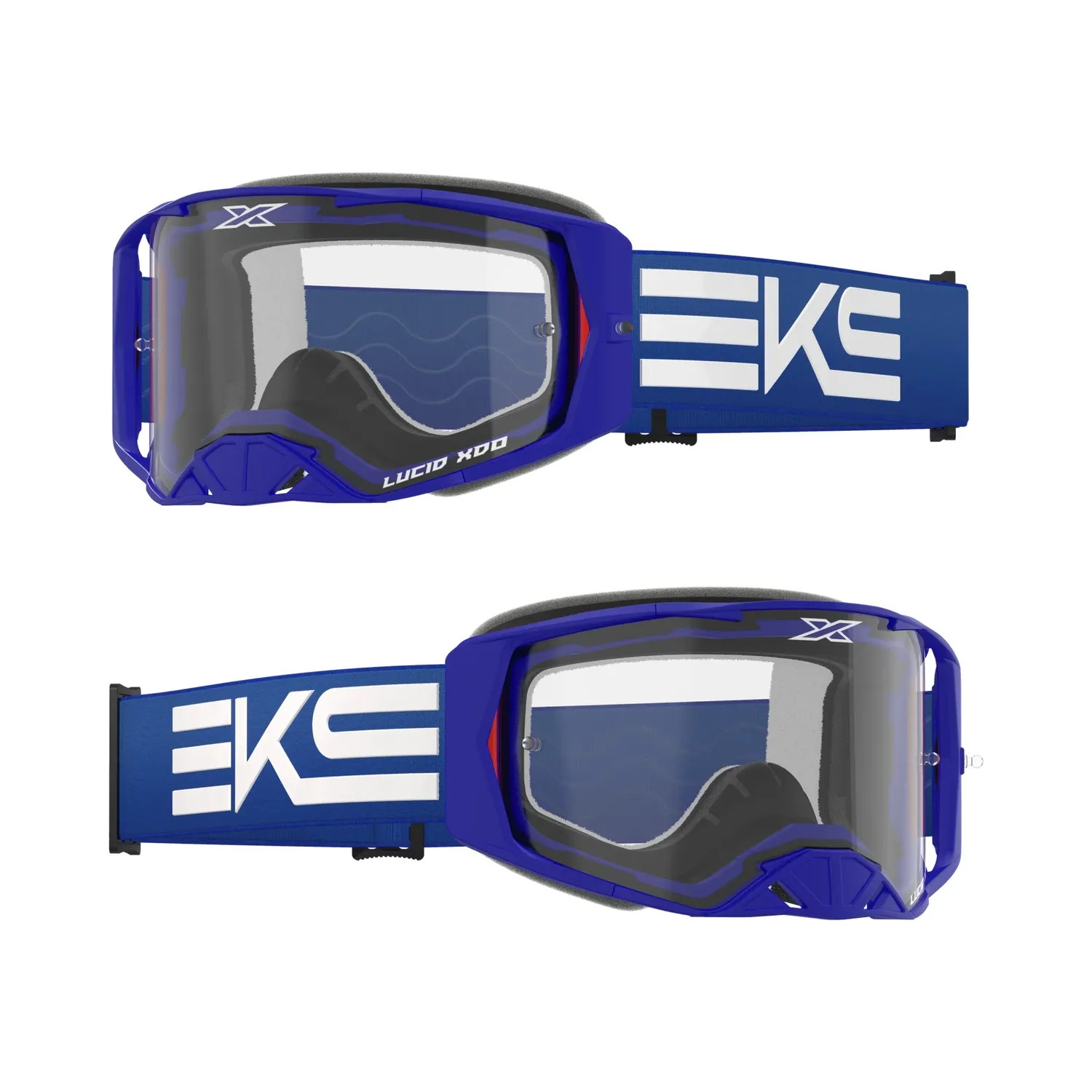 Очки EKS (X) BRAND Lucid Goggle Race Face Flag Blue - Clear Lens (067-RACE10) EKS BRAND Очки EKS (X) BRAND Lucid Goggle Race Face Flag Blue - Clear Lens (067-RACE10) EKS BRAND