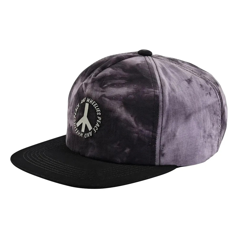 Бейсболка Troy Lee Designs Snapback Hat Plot Tie-Dye, Charcoal, OS (780575010) Troy Lee Designs