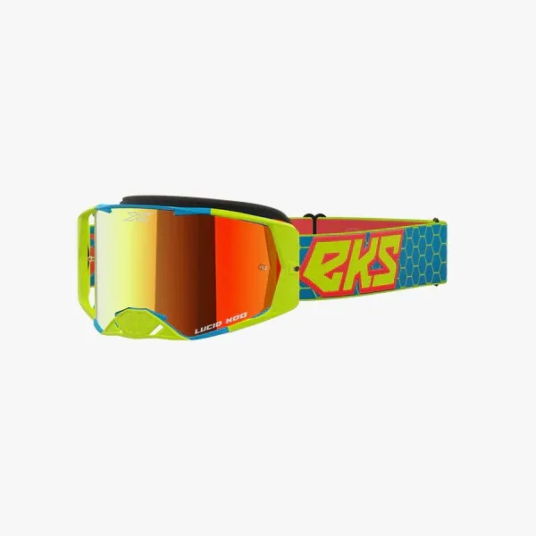 Очки EKS (X) BRAND Lucid Goggle Flo Yellow/Cyan/Fire Red - Red Mirror Lens (067-11005) EKS BRAND Очки EKS (X) BRAND Lucid Goggle Flo Yellow/Cyan/Fire Red - Red Mirror Lens (067-11005) EKS BRAND