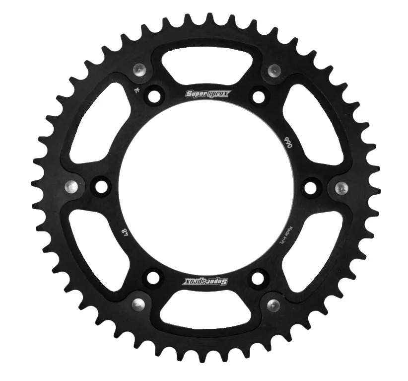 Звезда задняя SUPERSPROX KTM, HQV, GASGAS 125-450 (48) Black Сталь-Алюминий (RST-990:48-BLK) Supersprox