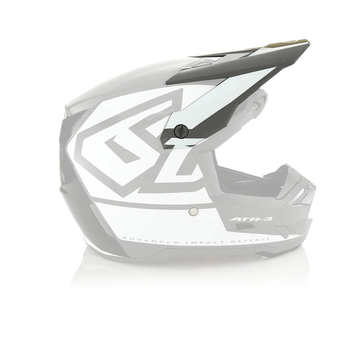 Козырек для мотошлема 6D ATR-3 Visor Hex Gloss White (72-8003) 6D