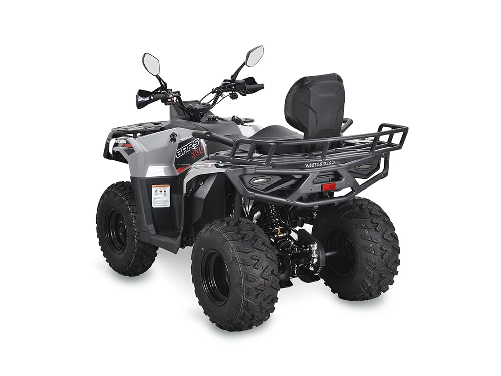 Бензиновый квадроцикл WHITE SIBERIA BARS 320CC PRO (серый)