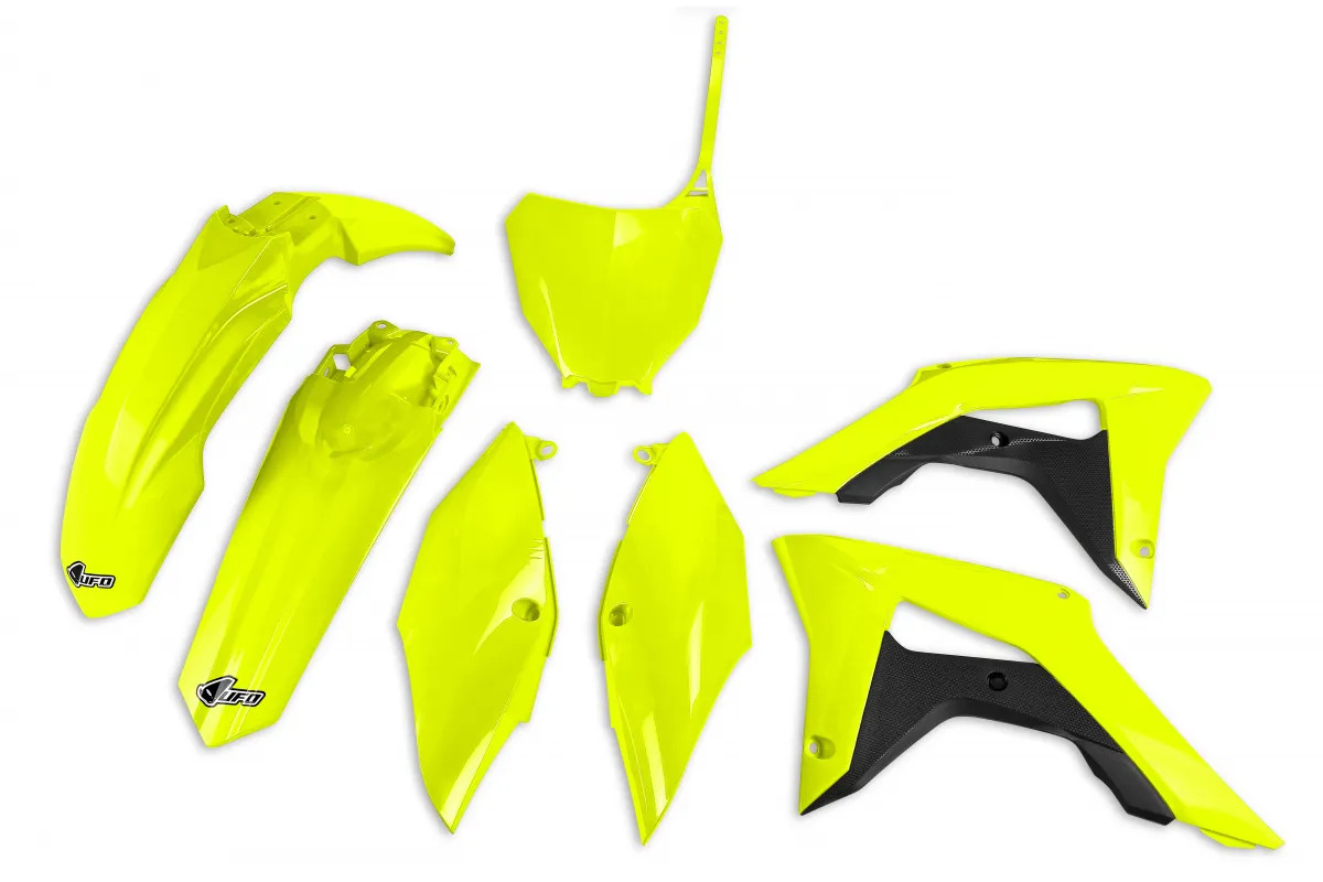 Набор пластика UFO для HONDA CRF 250R(18-21)/450R(17-20) Yellow Fluo (HOKIT119@DFLU) UFO PLAST Набор пластика UFO для HONDA CRF 250R(18-21)/450R(17-20) Yellow Fluo (HOKIT119@DFLU) UFO PLAST