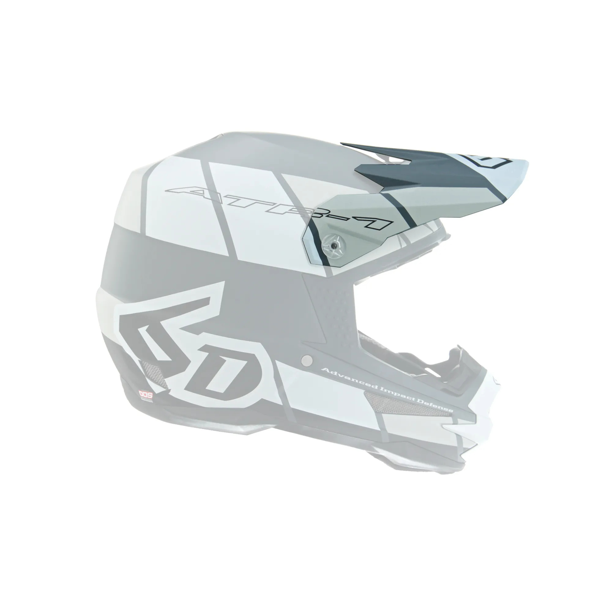 Козырек для мотошлема 6D ATR-1 Shear White Grey Black (72-3722) 6D