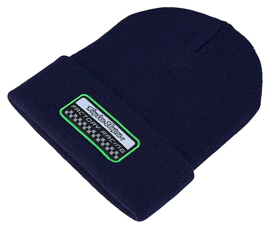 Шапка Troy Lee Designs Beanie Factory Pit Crew, Navy, OS (715362010) Troy Lee Designs