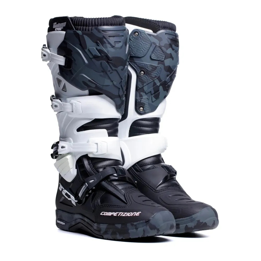 Мотоботы TCX COMP EVO 2 MICHELIN Black/White/Camo TCX