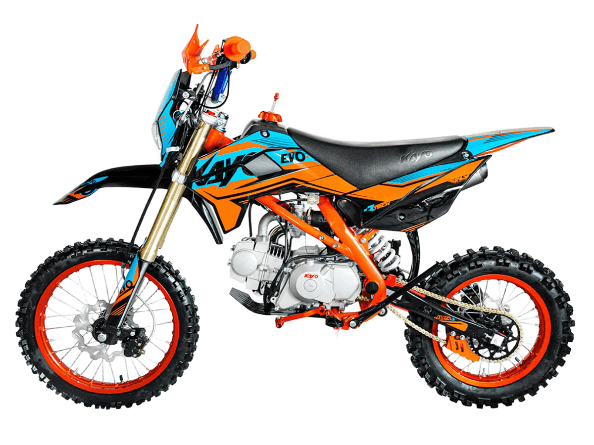 Питбайк KAYO EVOLUTION YX125EM 17/14 KRZ механ. сцепл., эл. стартер (2022)
