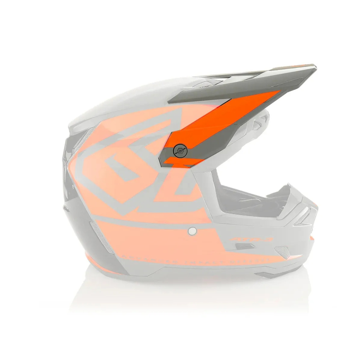 Козырек для мотошлема 6D ATR-3 Visor Hex Gloss Neon Orange (72-8004) 6D