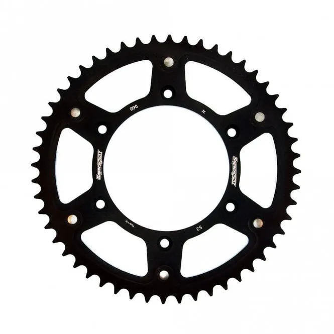 Звезда задняя SUPERSPROX KTM, HQV, GASGAS 125-450 (52) Black Сталь-Алюминий (RST-990:52-BLK) Supersprox