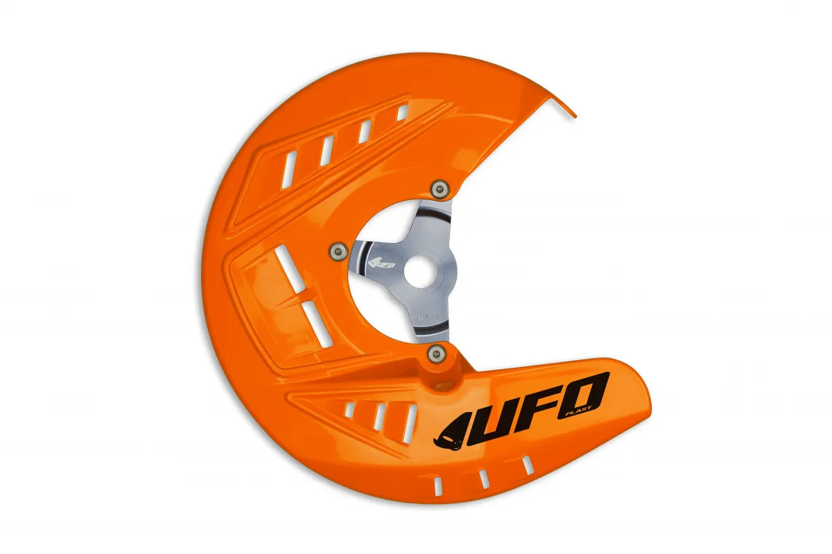 Защита тормозного диска UFO для KTM SX/EXC-125/250/250F/300/350F/450F (2015-25) Orange(KT04069@127) UFO PLAST