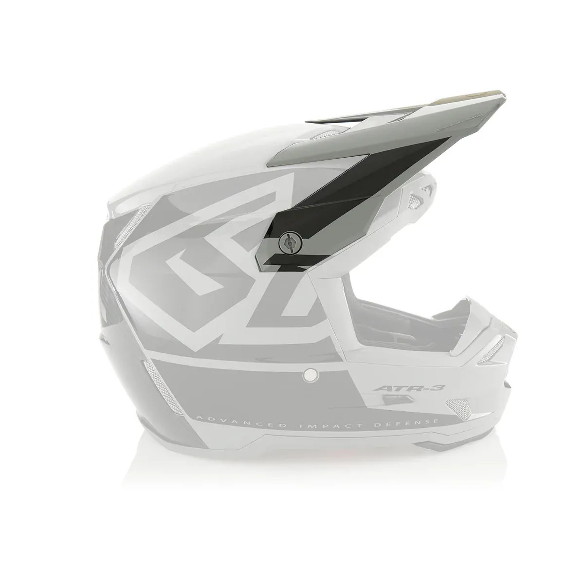 Козырек для мотошлема 6D ATR-3 Visor Hex Gloss Black (72-8006) 6D