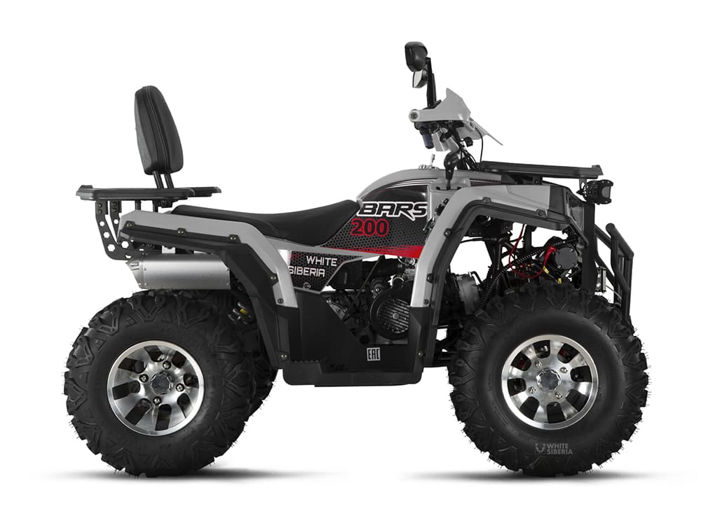 Бензиновый квадроцикл WHITE SIBERIA BARS 200CC PRO (серый)