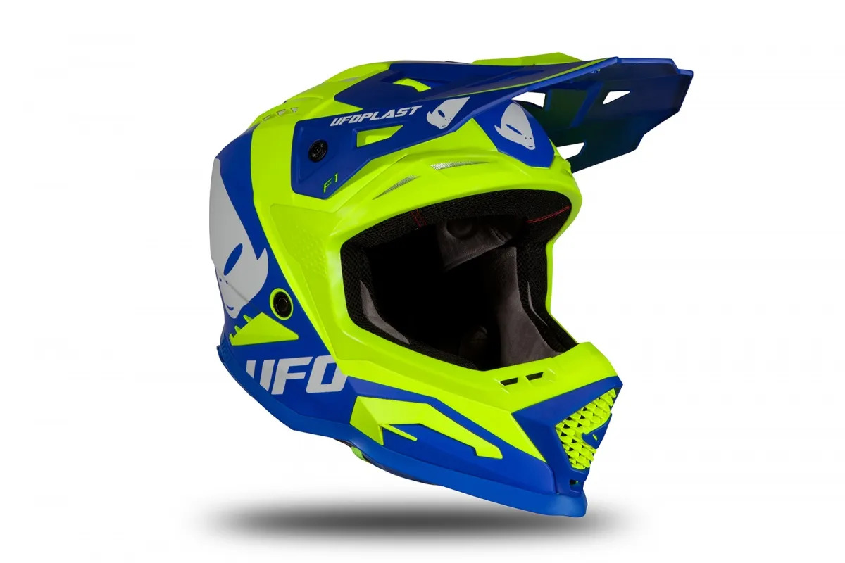 Мотошлем UFO HELMET ECHUS Blue/Neon Yellow Matt UFO PLAST Мотошлем UFO HELMET ECHUS Blue/Neon Yellow Matt UFO PLAST