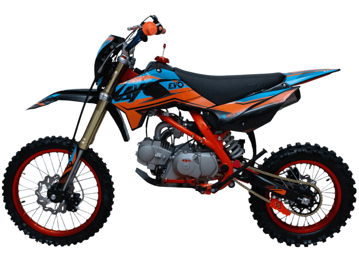 Питбайк KAYO EVOLUTION K125EM 17/14 KRZ механ. сцепл., эл. стартер (2024)