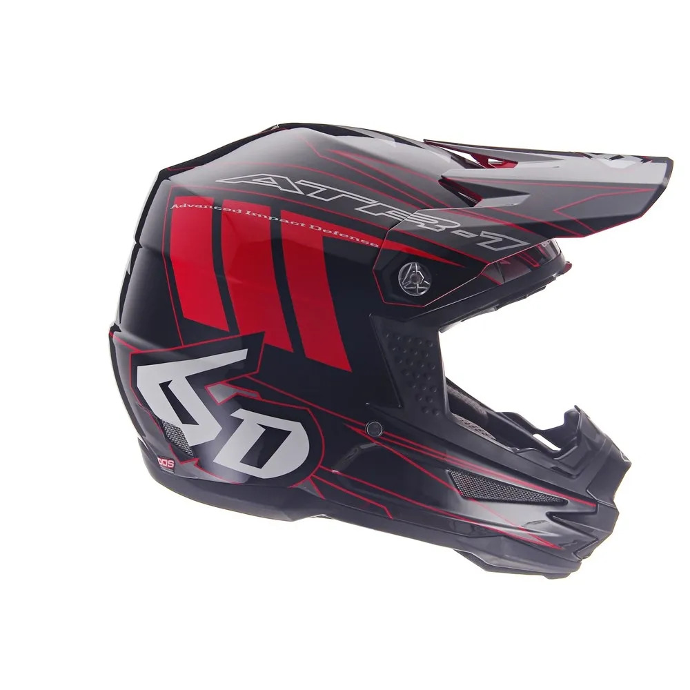 Козырек для мотошлема 6D ATR-1 Point Black Red (72-3500) 6D