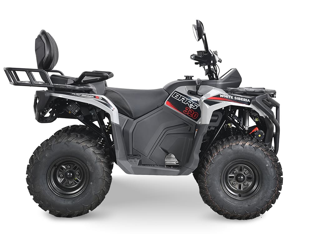 Бензиновый квадроцикл WHITE SIBERIA BARS 320CC PRO (серый)