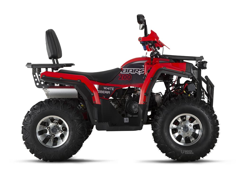 Бензиновый квадроцикл WHITE SIBERIA BARS 200CC PRO (красный)