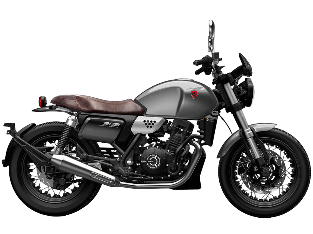 Мотоцикл CYCLONE RE3 (SR400) серый 2024