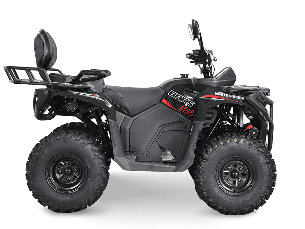 Бензиновый квадроцикл WHITE SIBERIA BARS 320CC PRO (черный)