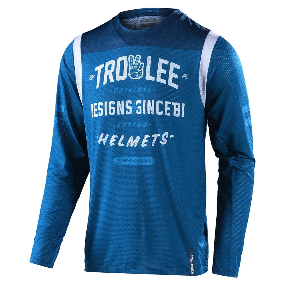 Мотоджерси Troy Lee Designs GP Air Jersey Roll Out Slate Blue Troy Lee Designs
