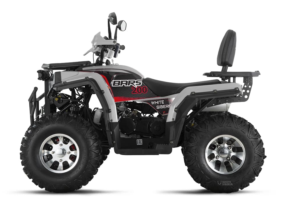 Бензиновый квадроцикл WHITE SIBERIA BARS 200CC PRO (серый)