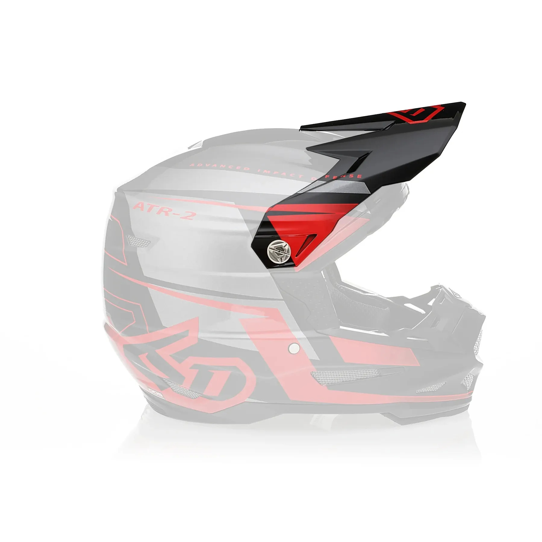Козырек для мотошлема 6D ATR-2 Mach Red Grey Black (72-6118) 6D