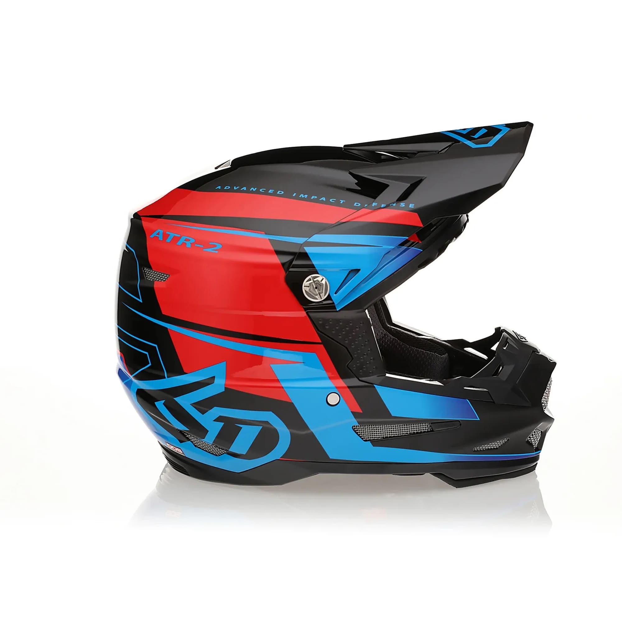 Мотошлем 6D ATR-2 Mach Blue/Red/Black Gloss 6D Мотошлем 6D ATR-2 Mach Blue/Red/Black Gloss 6D