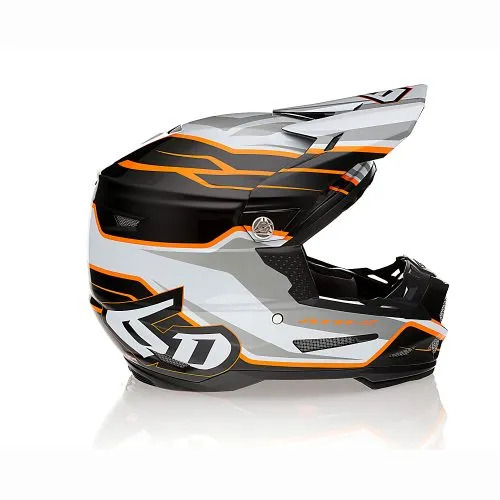 Мотошлем 6D ATR-2 Phase White Orange 6D Мотошлем 6D ATR-2 Phase White Orange 6D